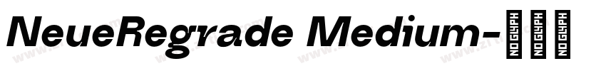 NeueRegrade Medium字体转换